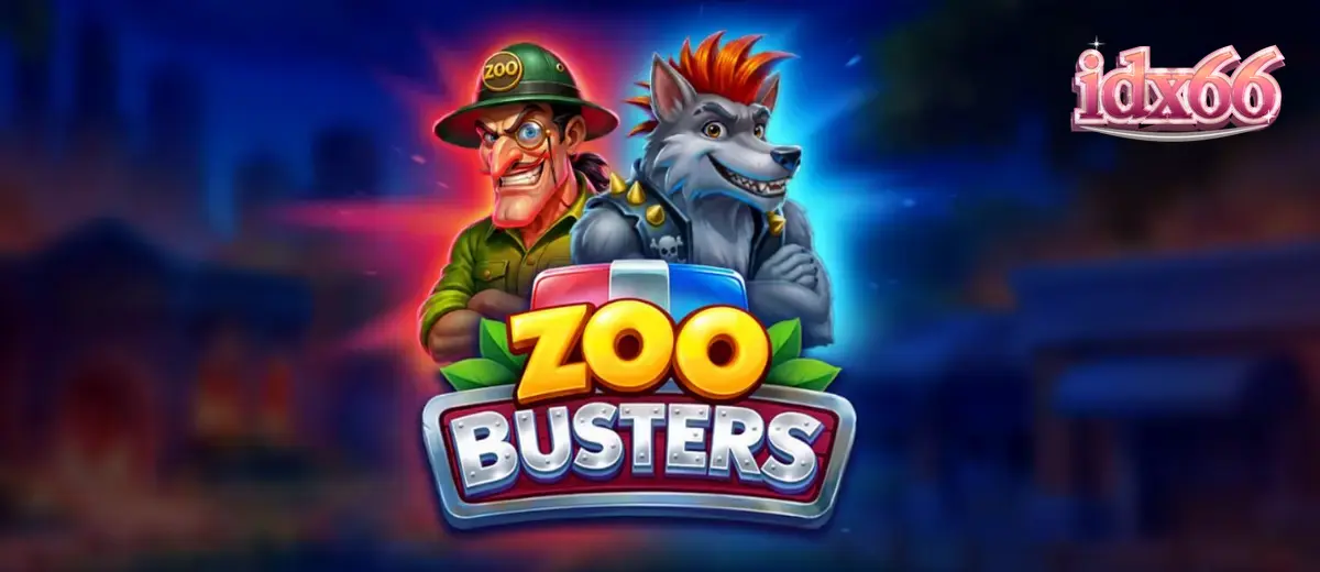 Tampilan visual karakter punk dalam slot Zoo Busters